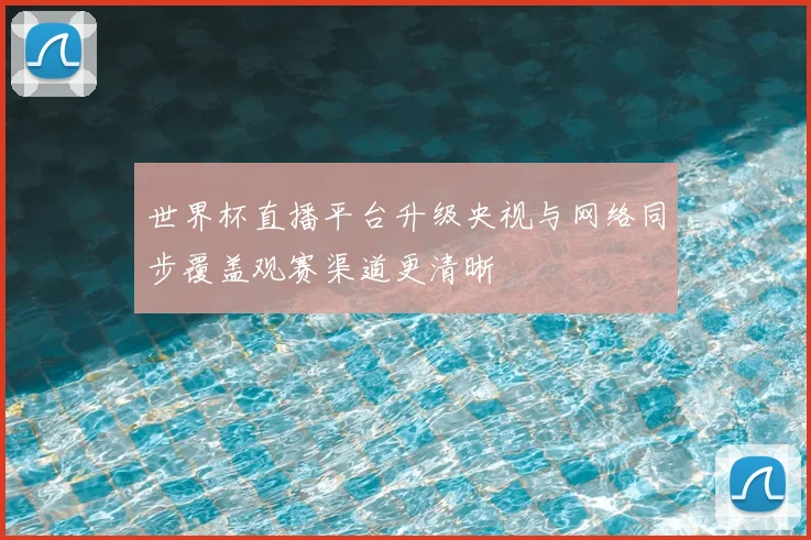 世界杯直播平台升级央视与网络同步覆盖观赛渠道更清晰